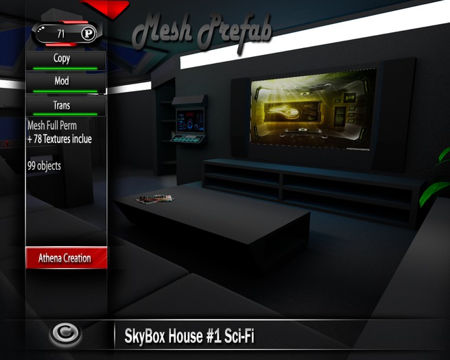SkyBox House #1 Sci Fi Full Perm