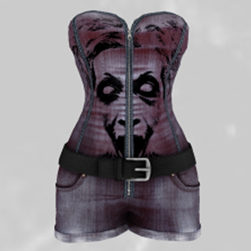 ~~~MempaMale~~~ WOMAN mesh Rompers Denim HOWL