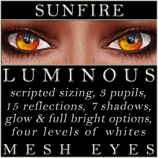Mayfly - Luminous - Mesh Eyes (Sunfire)