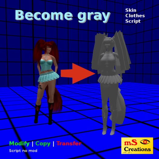 mS) Become gray