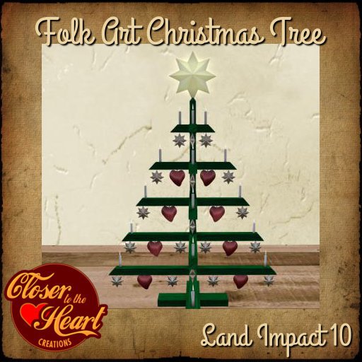 Folk Art Christmas Tree BOXED