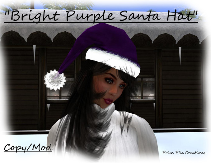 ~PPC~ Santa Hat Bright Purple