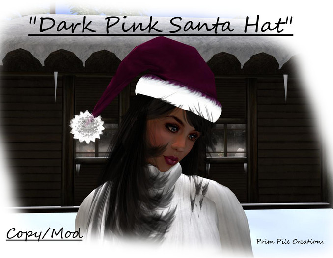 ~PPC~ Santa Hat DK Pink