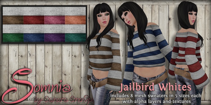 .: Somnia :. Jailbird Whites {Crated}