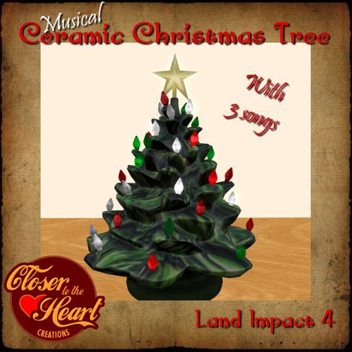 Ceramic Christmas Tree w/Music BOXED