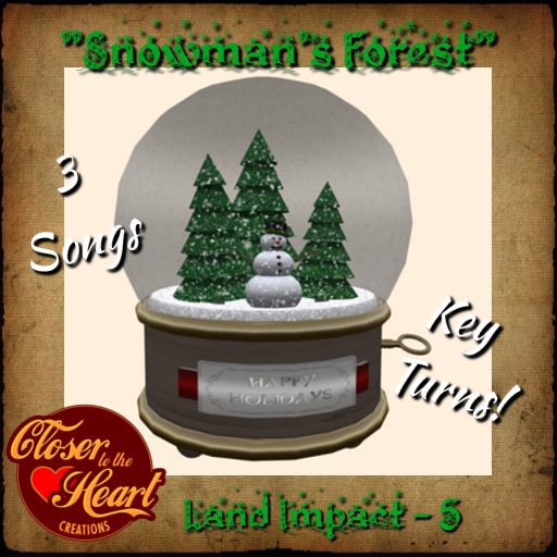 Snowman's Forest Snowglobe BOXED