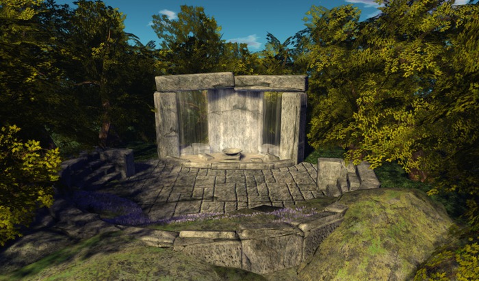 Ancient Amphitheatre cracked stone