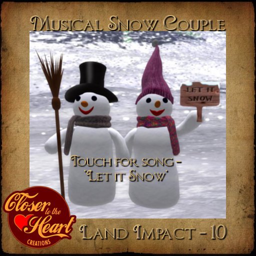 Musical Snow Couple BOXED