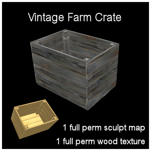 *Saffron* Vintage Farm Crate