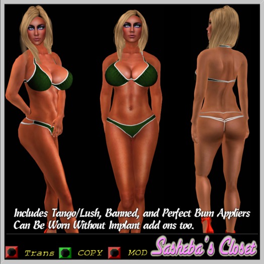 Fiona Bikini Green  :Sasheba's Closet:
