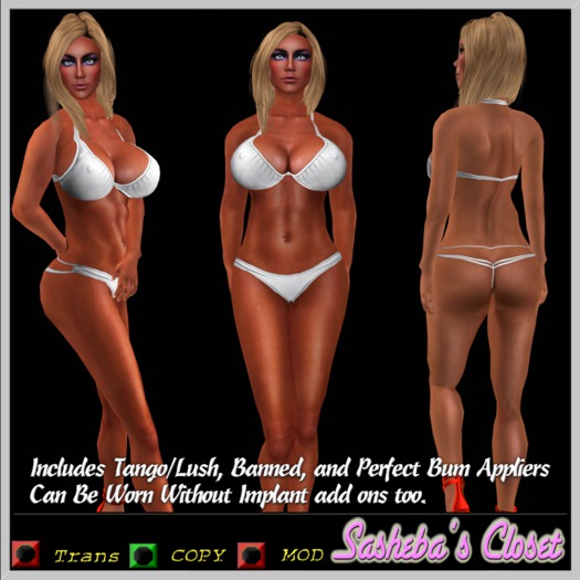 Silver long V one piece Bikini :Sasheba's Closet: