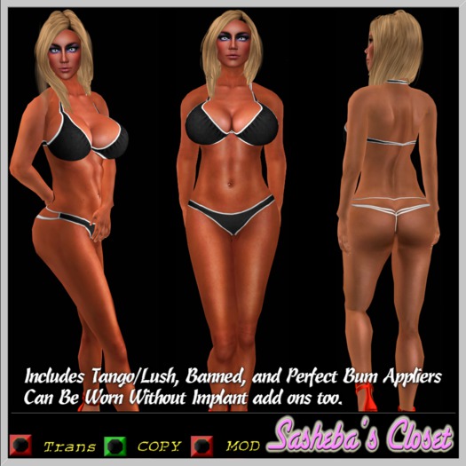 Fiona Bikini Black :Sasheba's Closet: