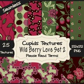 *Cupids Textures * 25 WILD BERRY LOVE SET 2