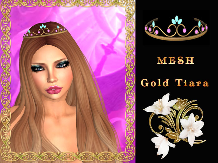 Gold Tiara - Mesh