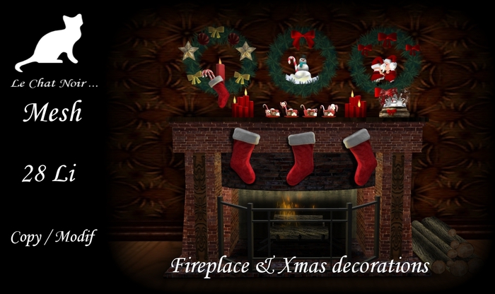 >.<. LCN.Fireplace & Xmas decorations