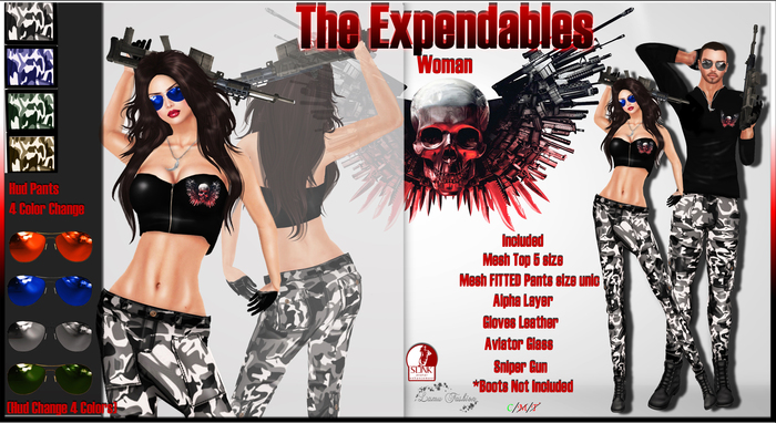 -Lamu Fashion-Outfit Woman *The Expendables* !DISCOUNT!