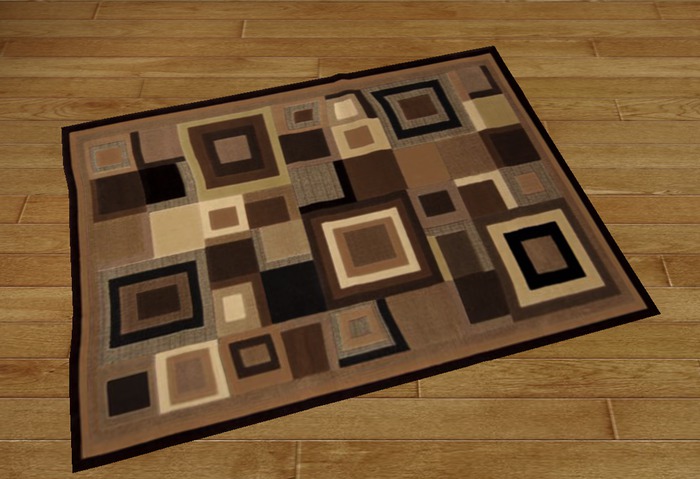 Mesh Rug v2 Modern Brown