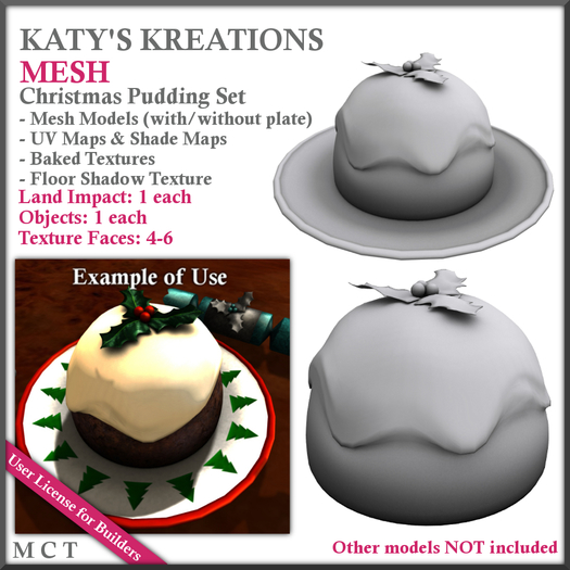 FULL PERM MESH Christmas Pudding Set