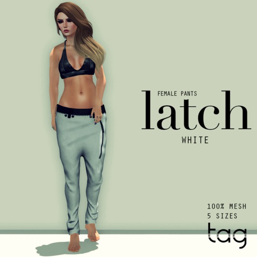 tag. pants latch [white] female