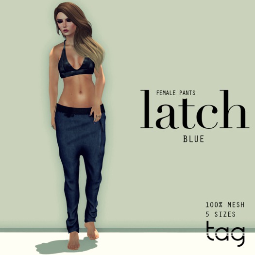 tag. pants latch [blue] female