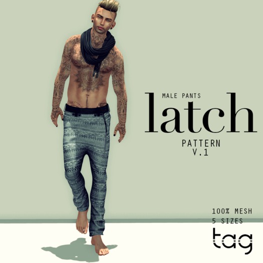 tag. pants latch [pattern v.1] male