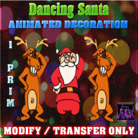 Second Life Marketplace BBD Dancing Santa (Animated Decoration/Gift)