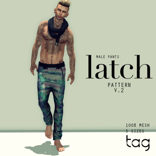 tag. pants latch [pattern v.2] male