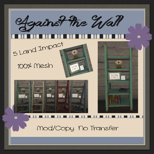 {ATW} Painted LadderShelf (Teal) mod/copy BOXED