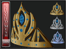 T-3D Creations [ LQ Mesh - Tiara No.3 ] LIQUID MESH with Non Rigged Mesh - Full Perm -