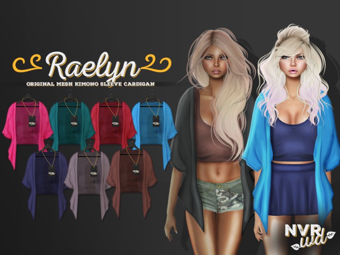 Neverwood//. Raelyn Kimono Cardi - Cranberry