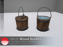 [DD] - FULL PERM Wood Bucket