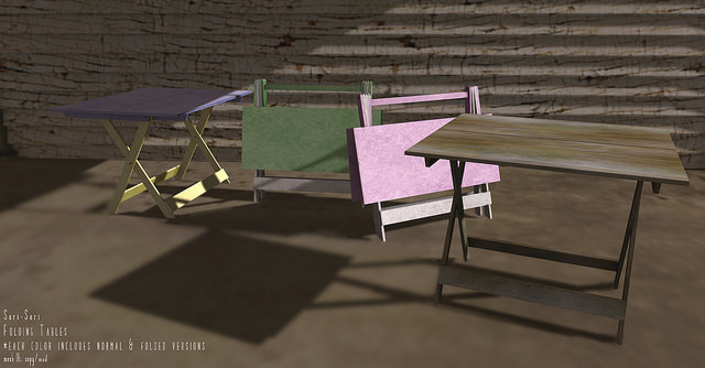 Sari-Sari - Folding Table (blue/yellow)