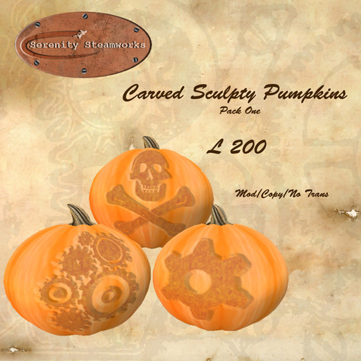 Carved Sculpty Pumpkins Pack