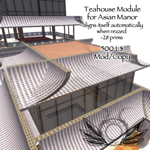 MayLou Designs - Teahouse Module for Asian Manor