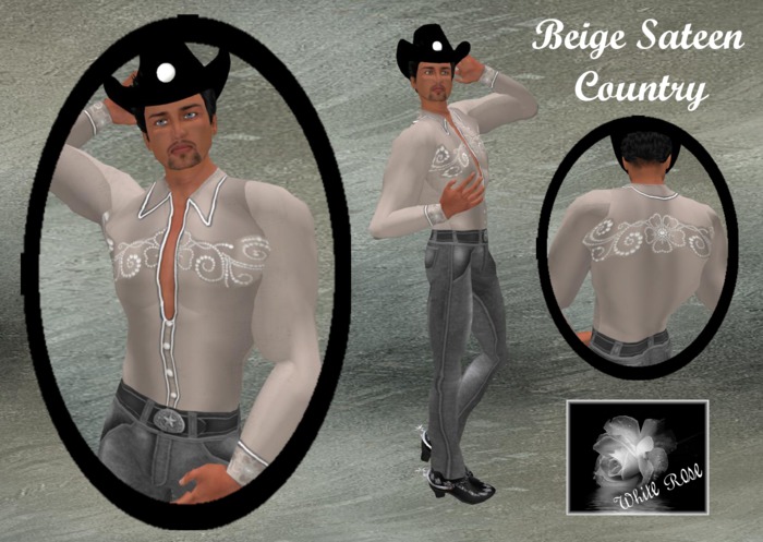 Beige Sateen Country Male