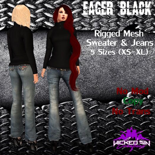 ^WSC^ Eager *Black* {Mesh}