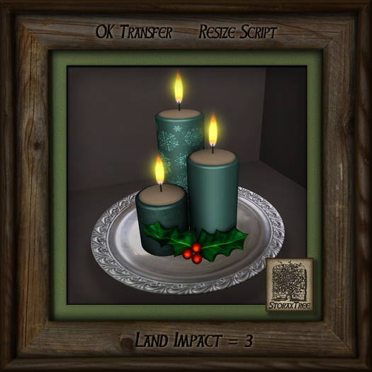 Holiday Candles Platter AL