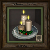 Holiday Candles Platter Cf