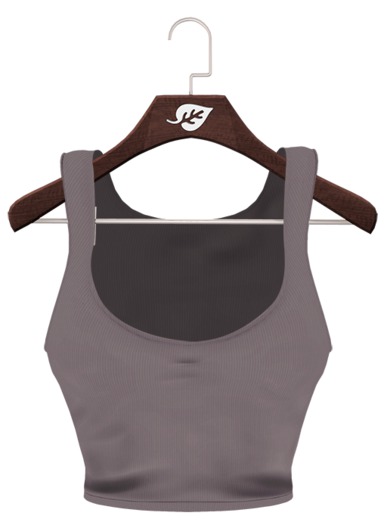 Neverwood //. Raelyn Cropped Tank - Charcoal