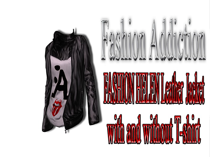 FASHION HELEN Leather Black Jacket