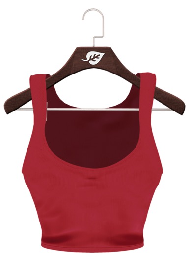 Neverwood//. Raelyn Cropped Tank - Cranberry