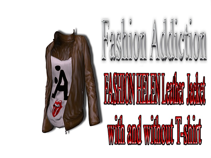 FASHION HELEN Leather Brown Jacket