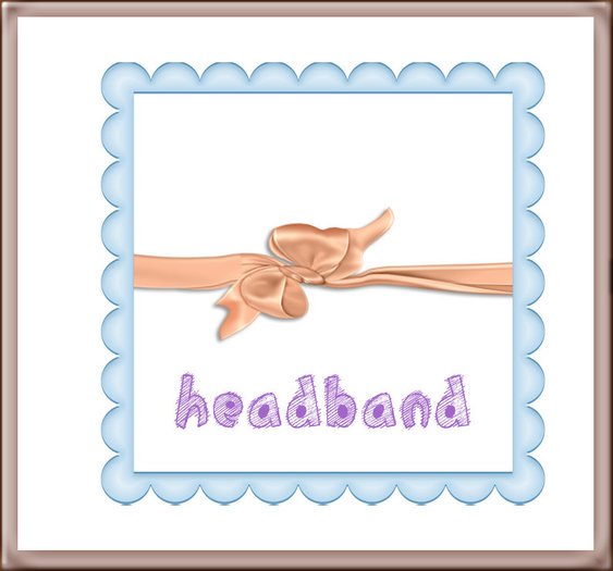 Pat A Kake Peach Ribbon Headband v2