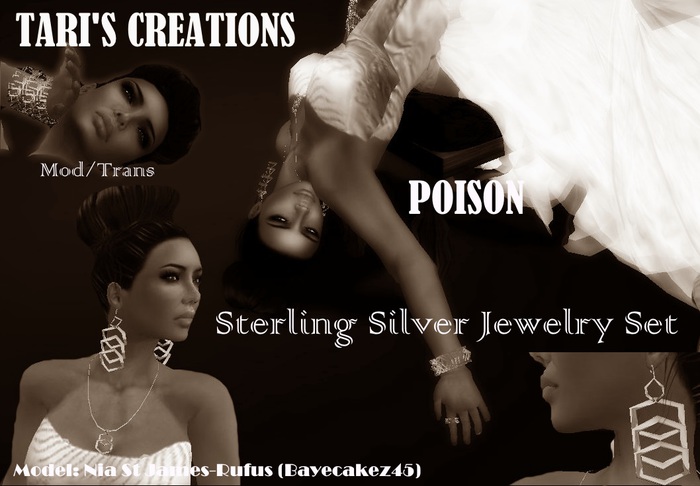 Tari's Creations-Poison Sterling Silver Jewelry Set Box