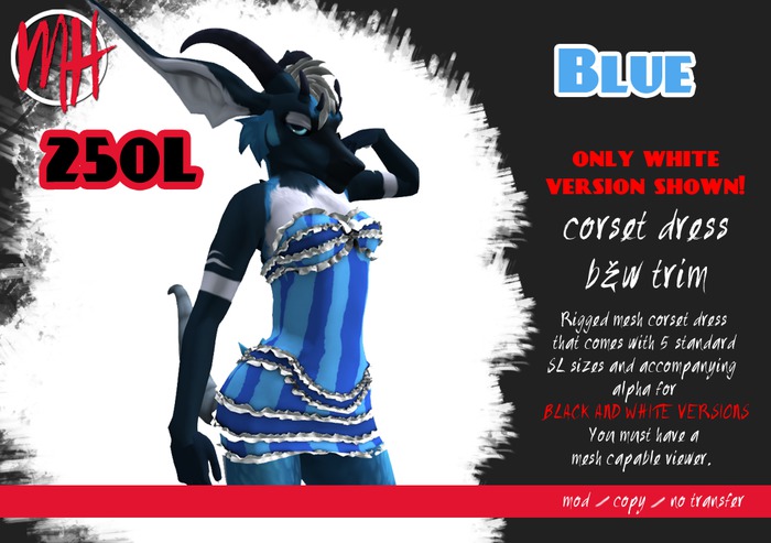 [MH] Blue Corset Dress