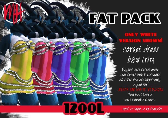 [MH] FATPACK Corset Dress