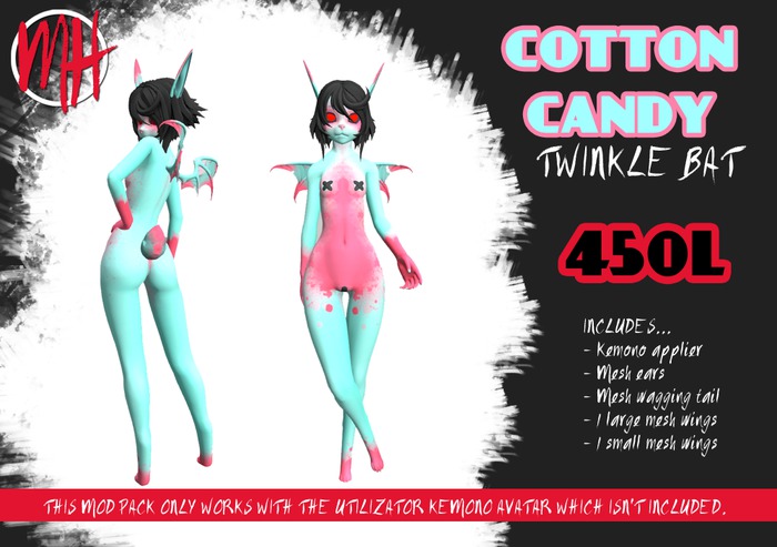 [MH] Twinkle Bats - Cotton Candy