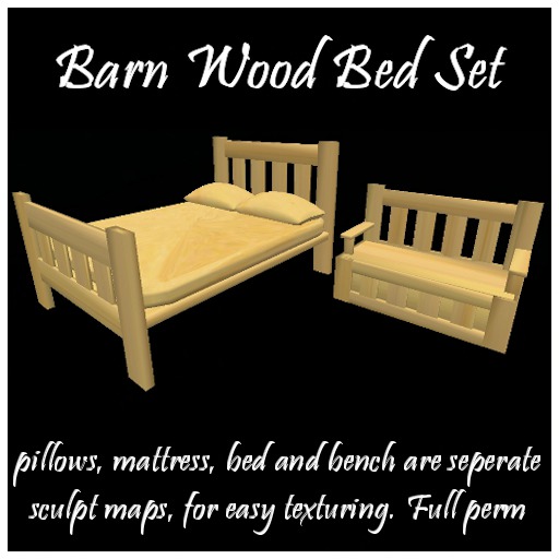 *Saffron* Barn Wood Bed Set