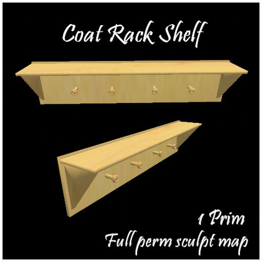 *Saffron* Coat Rack Shelf Sculpt