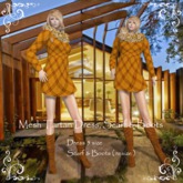 Mesh Tartan Dress & Scarf Box